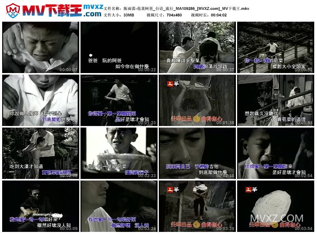 陈雨霈-苞菜阿爸_台语_流行_MA109286